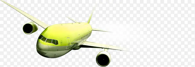 高清创意黄色的飞机摄影