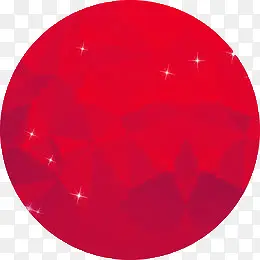 红色立体球图