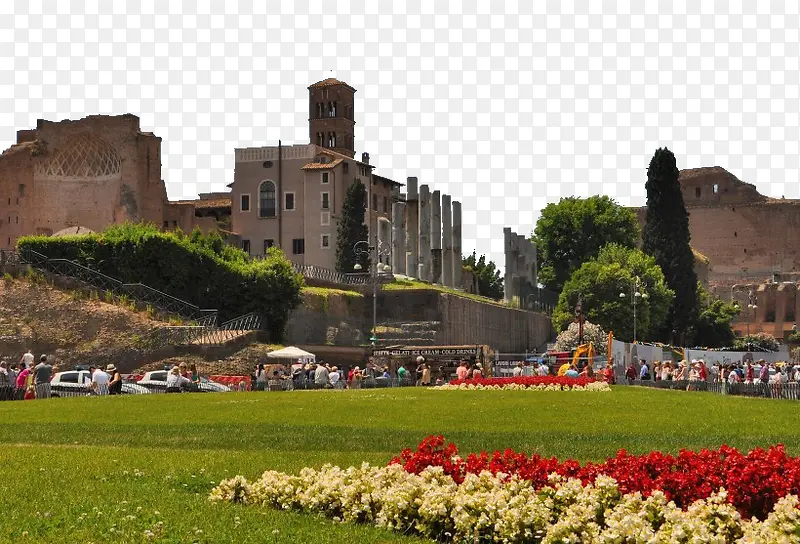 意大利古罗马废墟风景1