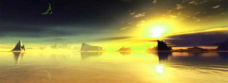 自然美景