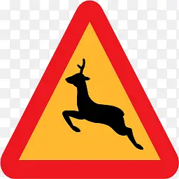 象形图路迹象警告鹿symbols-icons