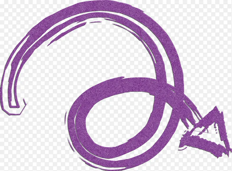 创意紫色箭头