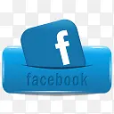 蓝色facebook