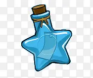 蓝色星星心愿瓶