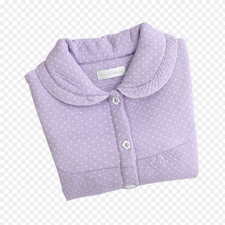 紫色格子花纹睡衣