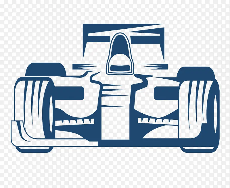 矢量F1汽车线框PNG图片