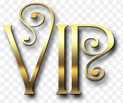 vip金色logo