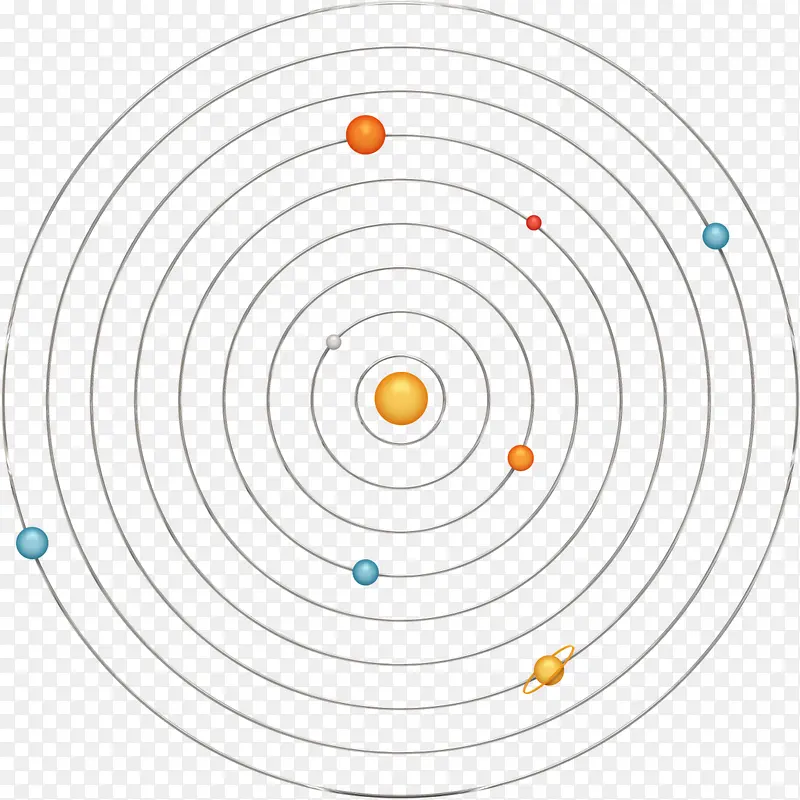 九大行星图标设计