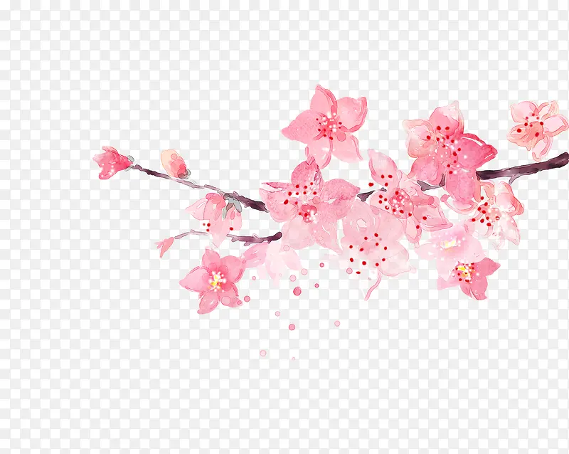 粉色花朵样式促销