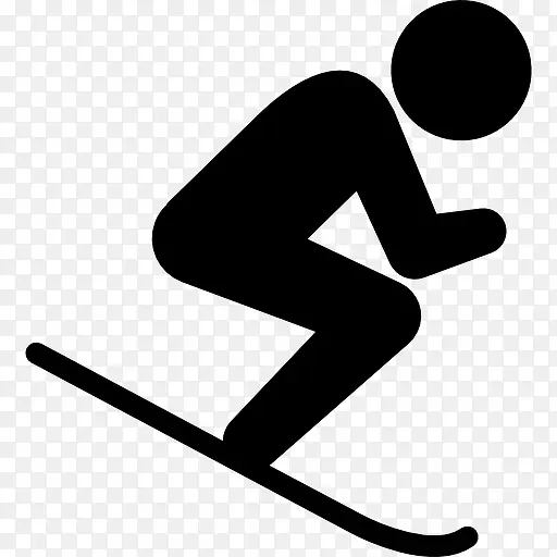 滑雪的人图标