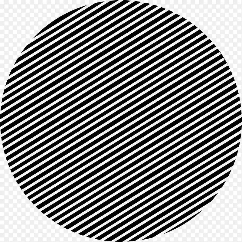 黑白条纹圆形