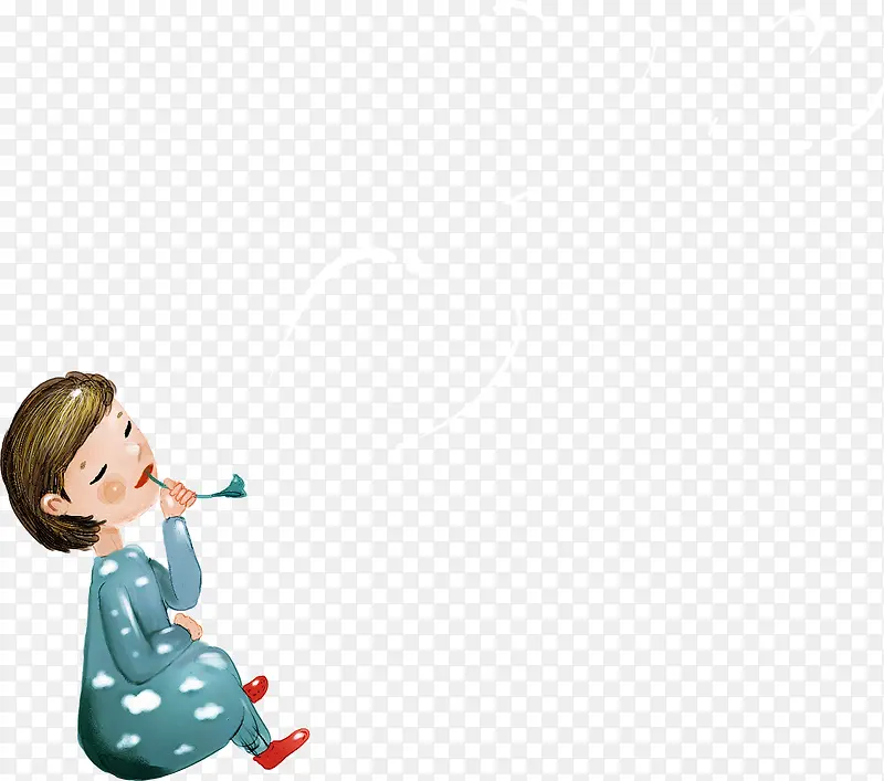 手绘插画儿童小女孩PNG图片素材下载_图片编号yvvooajj-免抠素材网