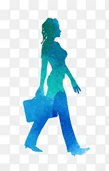 水彩墨人物