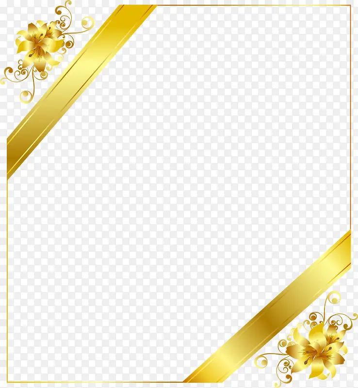 金色花纹底纹