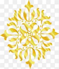 金色闪耀欧式花纹边框