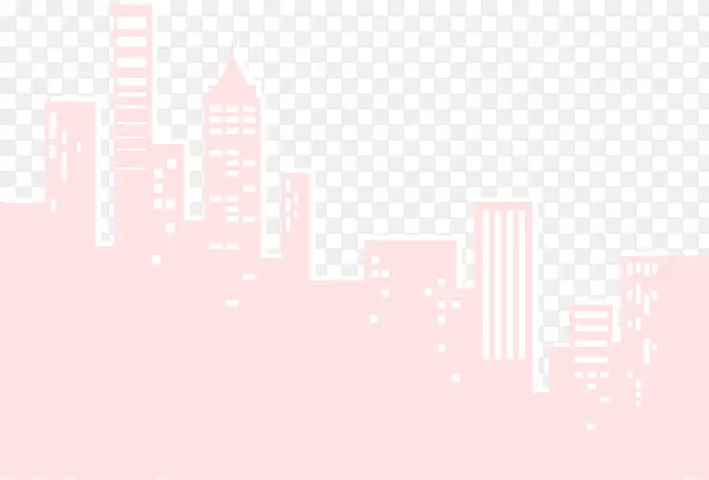 卡通城市剪影