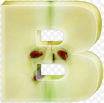 苹果大写字母B