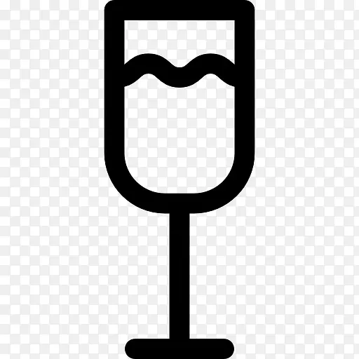 白葡萄酒杯图标