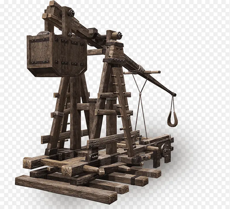 木质古代战争武器矢量png