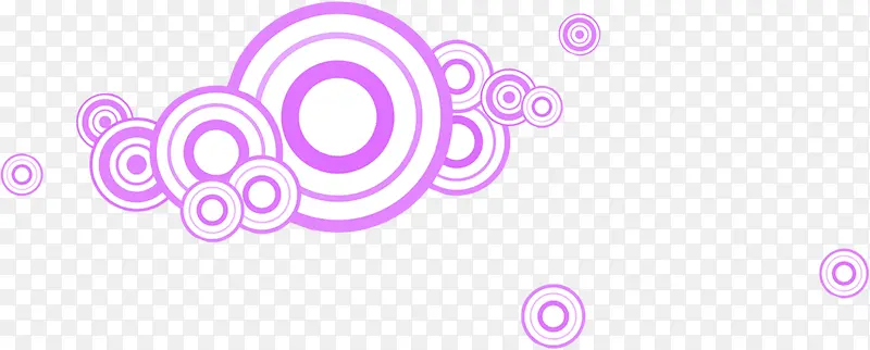中国风紫色圆环装饰