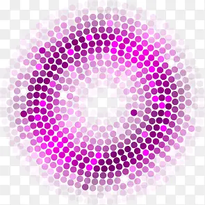 紫色亮片圆环