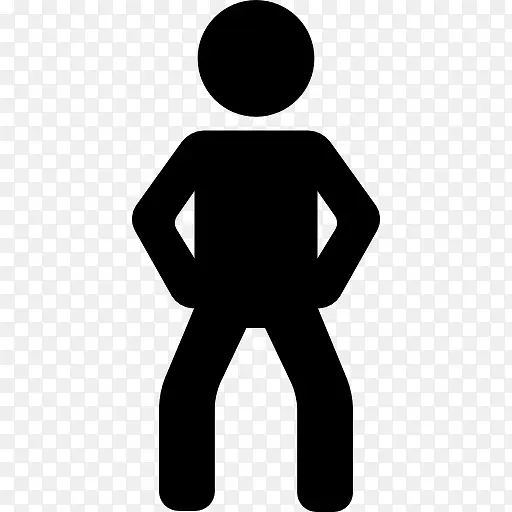 男人锻炼腿图标