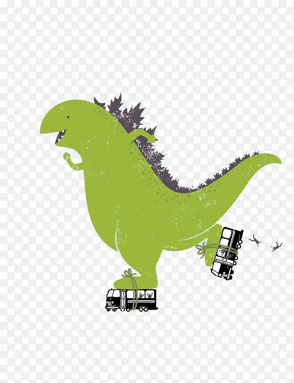 绿色恐龙轮滑