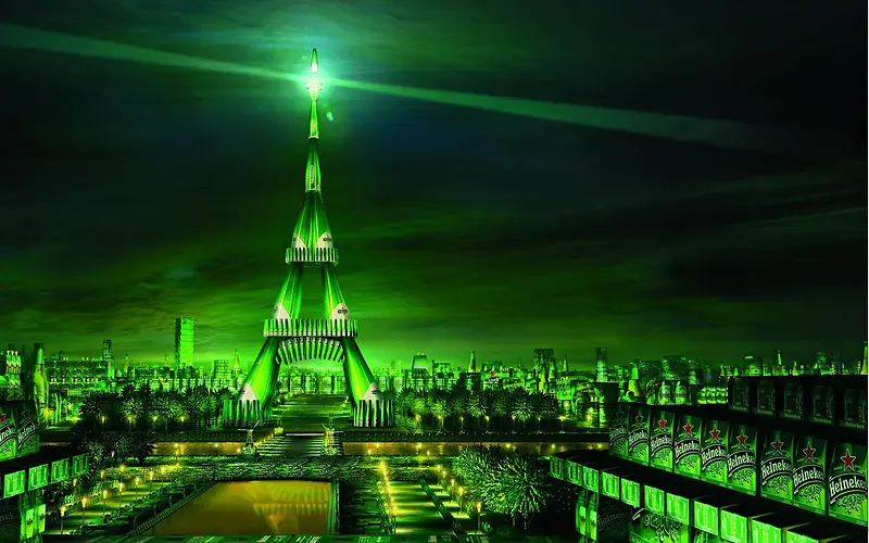 绿色光效城市建筑