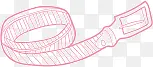 粉色线条皮带
