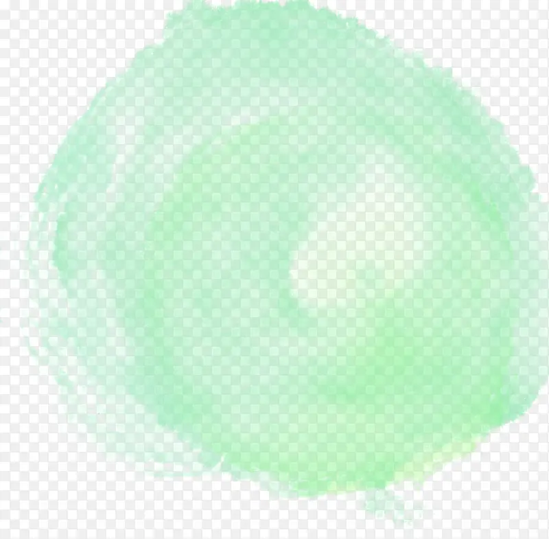 绿色水粉手绘