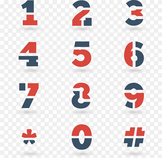 卡通创意数字