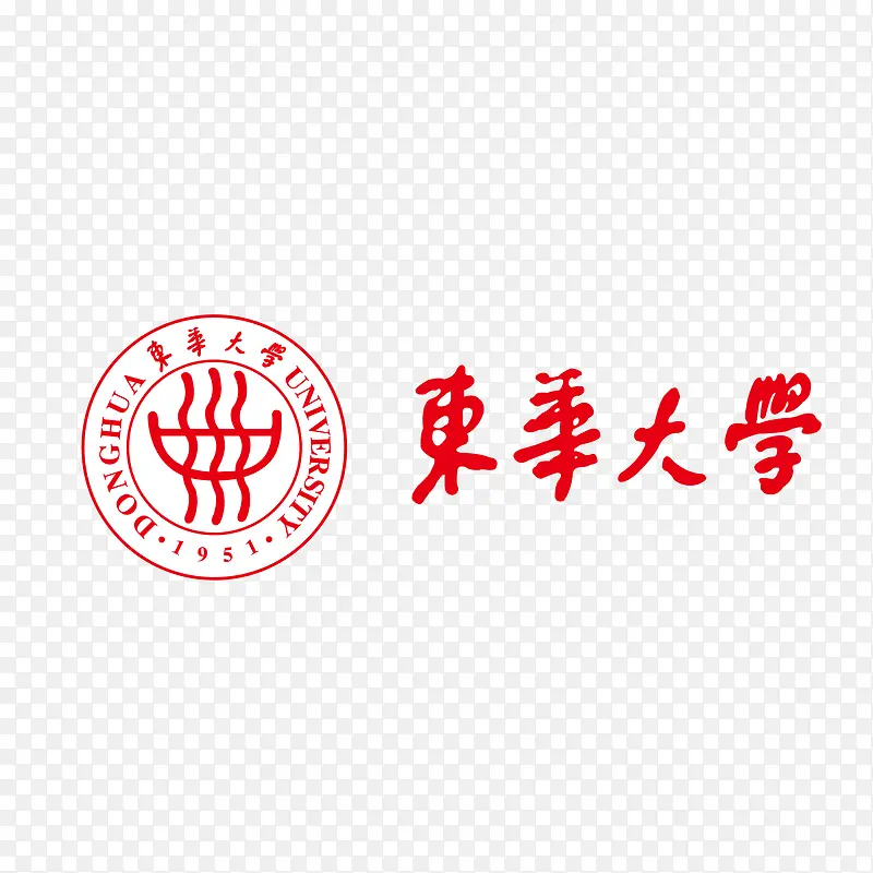 东华大学矢量标志