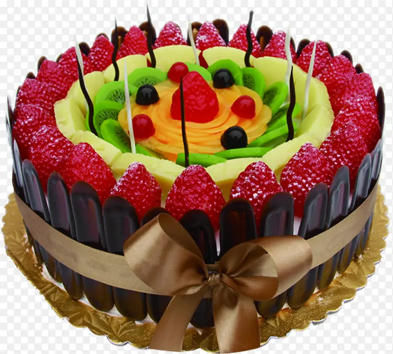 圆形水果蛋糕设计