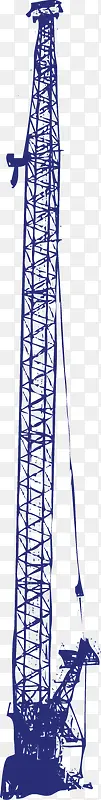 建筑工程塔吊矢量素材