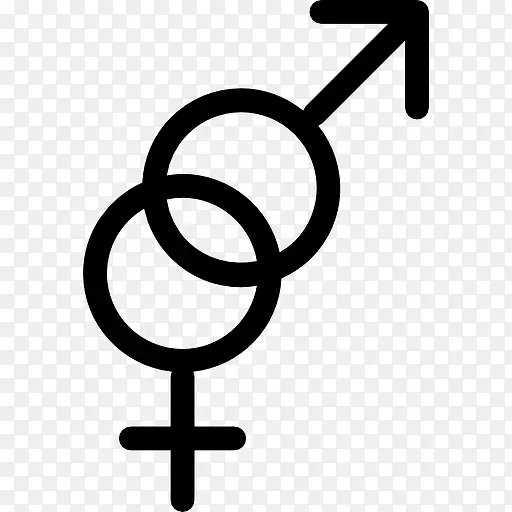 男性和女性的性别符号图标