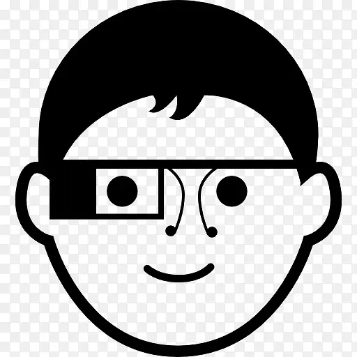男孩用谷歌眼镜图标