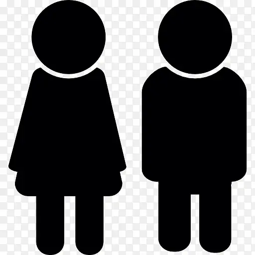 男性和女性的化身图标