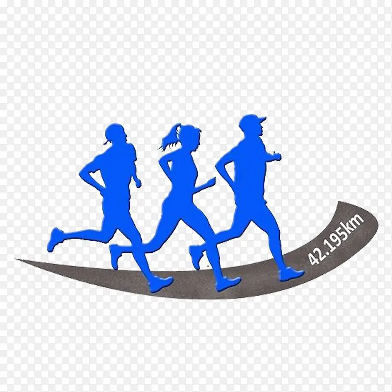 简约马拉松logo锻炼身体