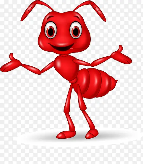卡通红蚂蚁