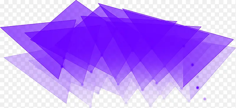 紫色几何宣传海报
