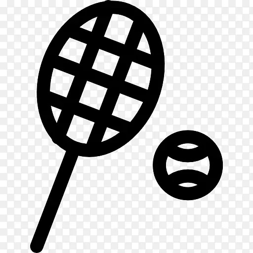 网球拍和球图标
