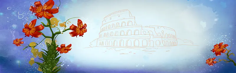梦幻手绘背景图