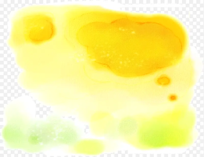黄色梦幻艺术水彩