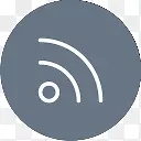 WiFi信号线条风格社交媒体图标