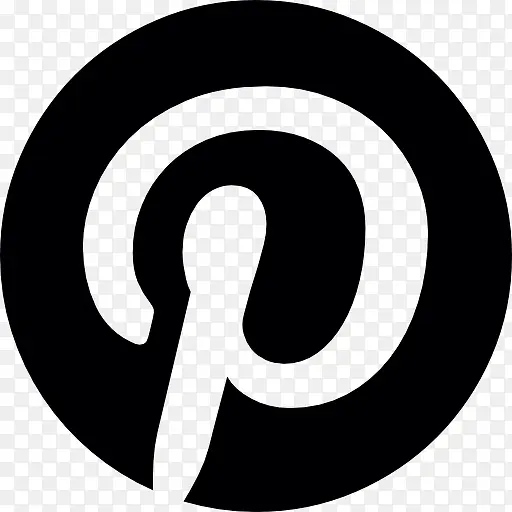 Pinterest标志按钮图标