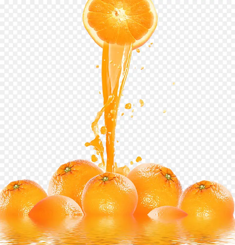橘子汁橘子素材