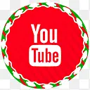 圣诞节社交媒体图标youtube