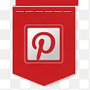 P吊旗社交媒体设计图标