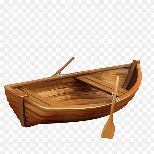 船，木质，桨，装饰