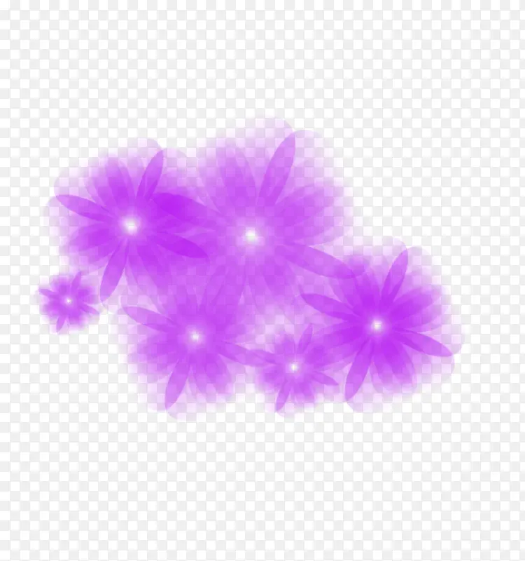 紫色艺术小花图片